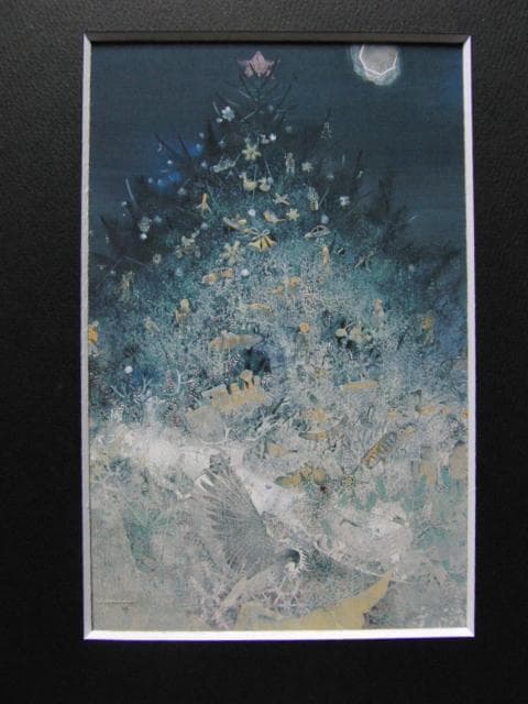 吉村誠司、Tree、希少な画集より、新品高級額装付、状態良好、送料込み