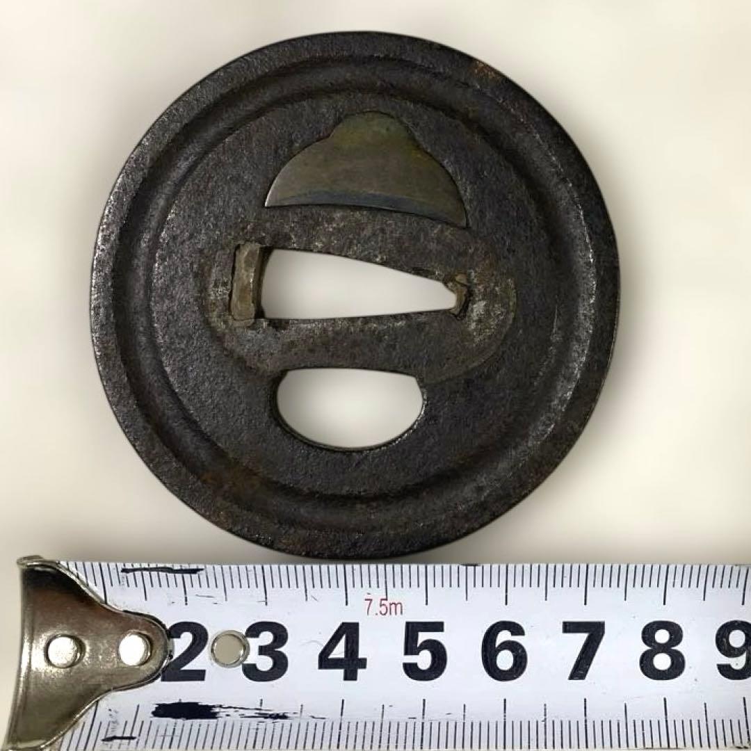 B-83 鍔　武具　刀装具　鉄地　骨董品　時代物　日本　美術品　工芸品