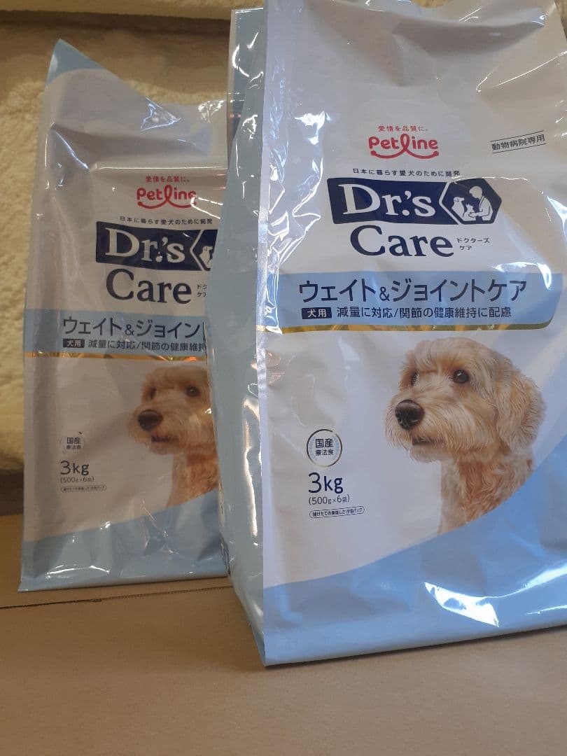 かおっぴー様ドクターズケア犬用療法食ウエイト&ジョイントケア3kg×２袋