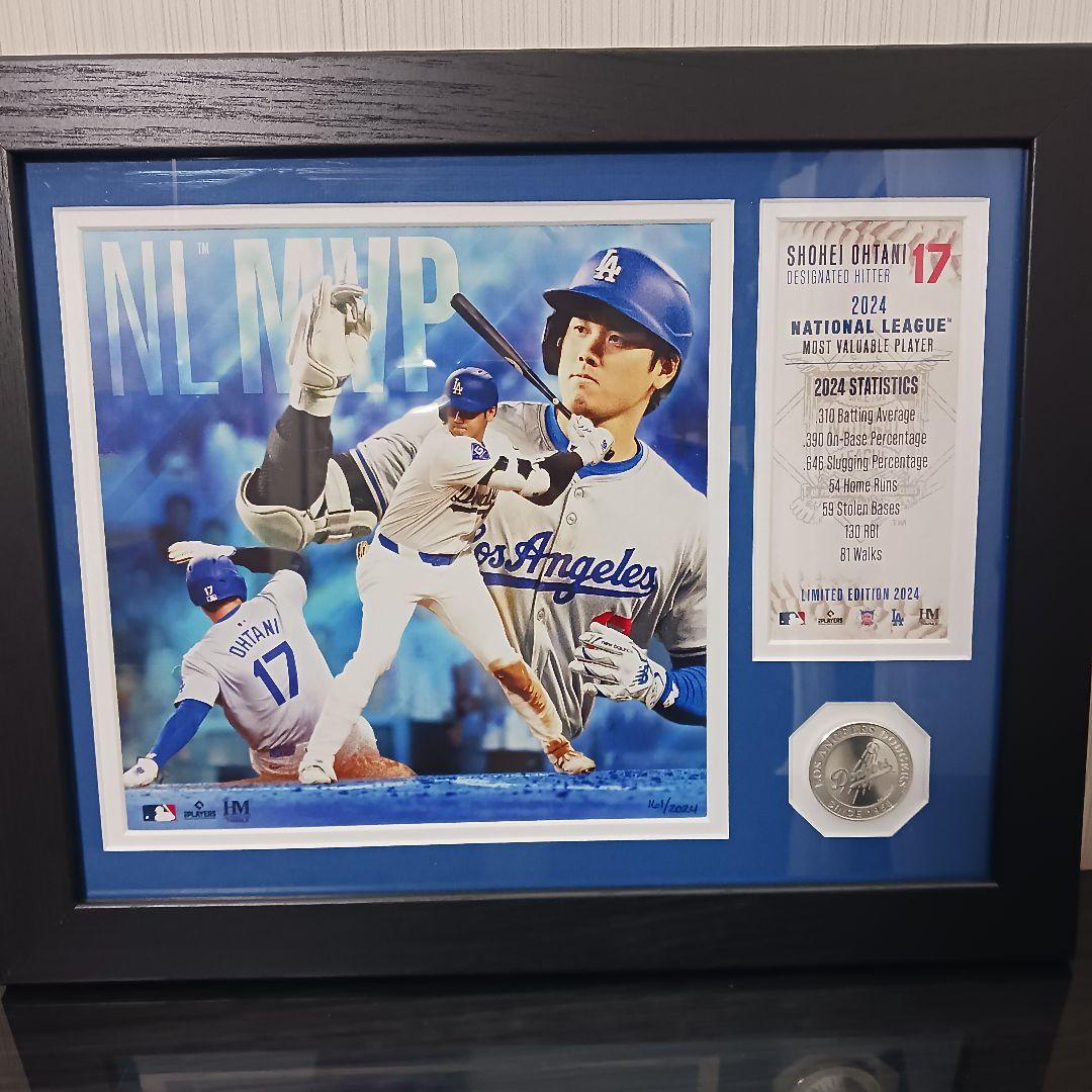 大谷翔平 2024 MVP 獲得記念 フォトミント☆ドジャース 50-50