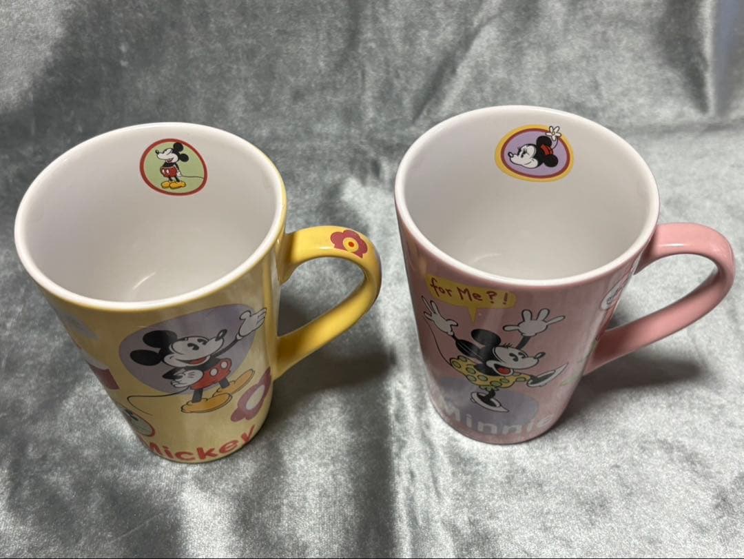 【希少品】ディズニー ミッキー ミニー マグカップ ペアセット【ヴィンテージ】