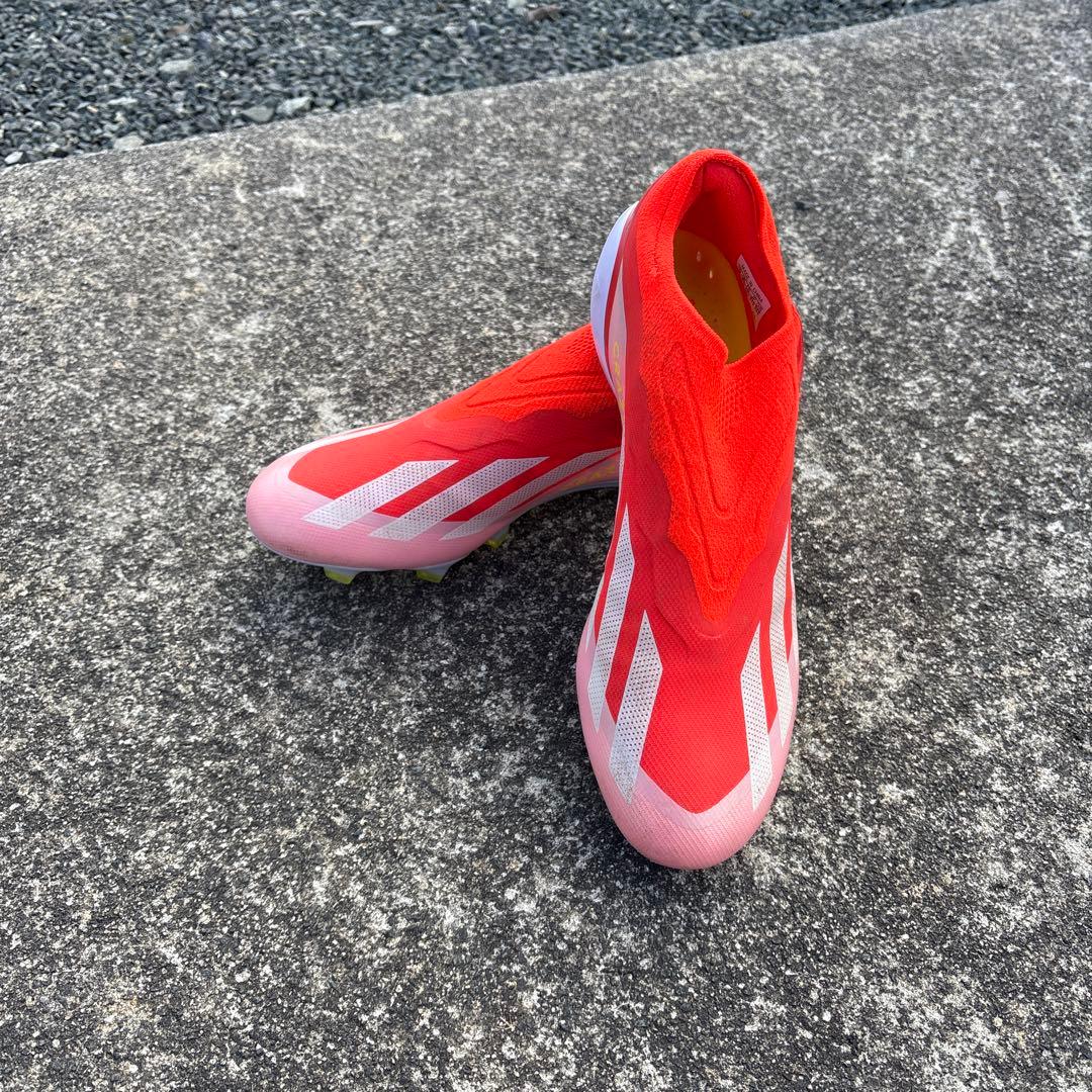 adidas X crazy fast FG紐なし27cm