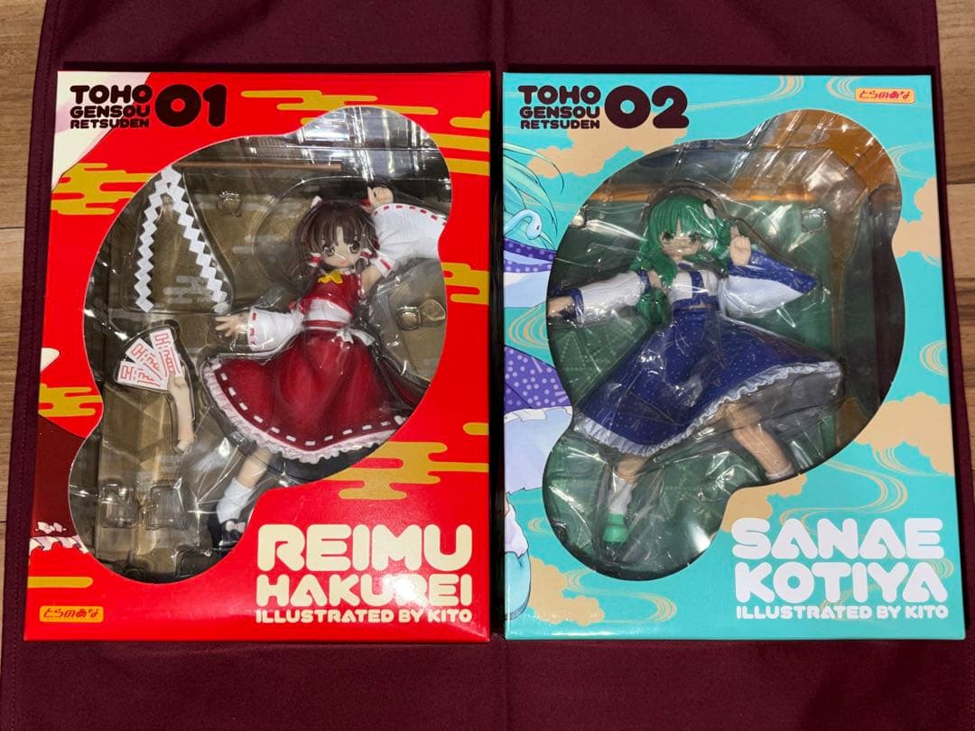 【新品未開封】 東方幻想列伝 博麗霊夢 東風谷早苗 とらのあな フィギュア 2種