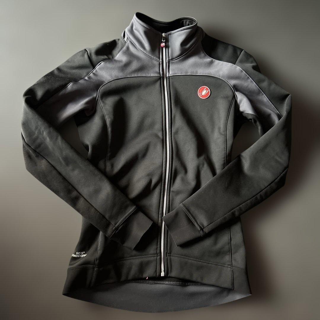 Castelli サイクルジャケット ブラック　カステリ　防風