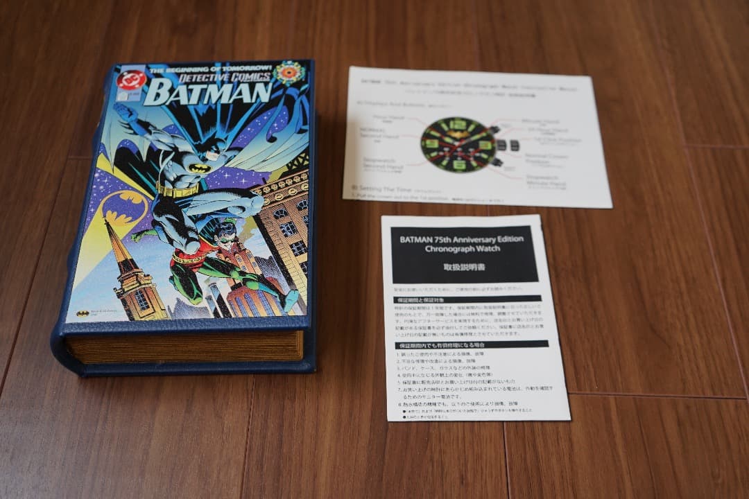 バットマン 75周年 DC75 BATMAN  100個限定 クロノグラフ腕時計