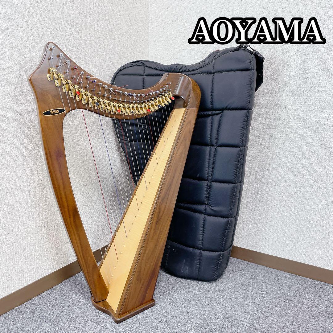 liraAOYAMA ハープ 25s 25弦　サウルハープ　ブラウン