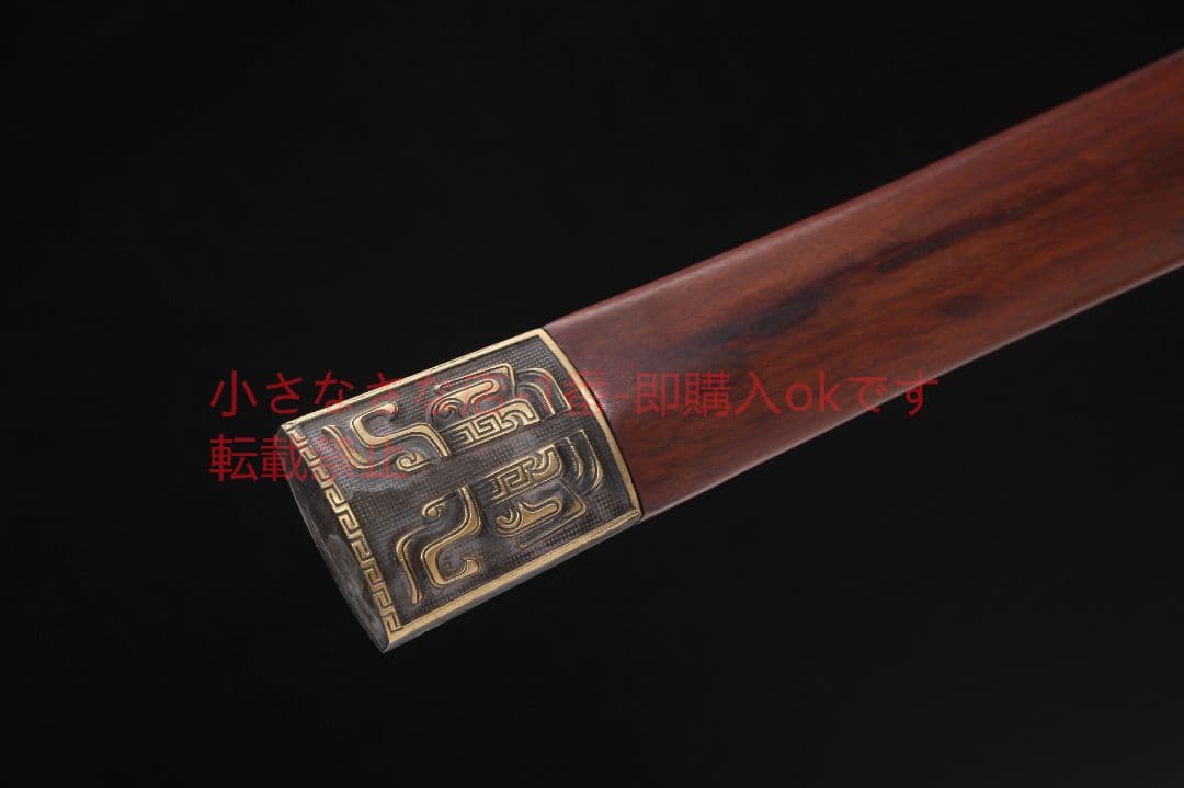 純銅劉備剣爛花工芸高マンガン鋼 古兵器 武具 刀装具 日本刀 模造刀 居合刀