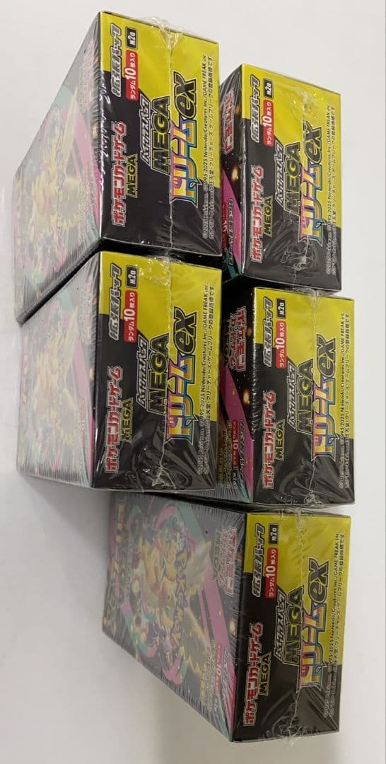 ラスト出品　シュリンク付き5BOXセットMEGA　　MEGAドリームEX　ポケカ