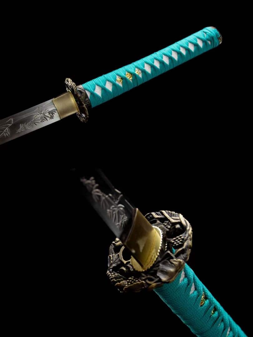 翠竹武士刀-高性能マンガン鋼 武具　刀装具　日本刀　模造刀 居合刀
