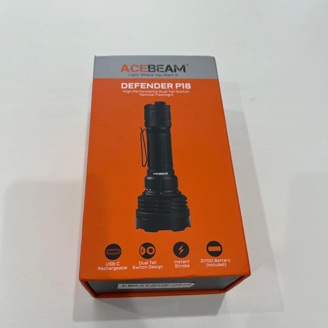 ※説明文必読　ACEBEAMエースビーム　P18 タクティカルフラッシュライト