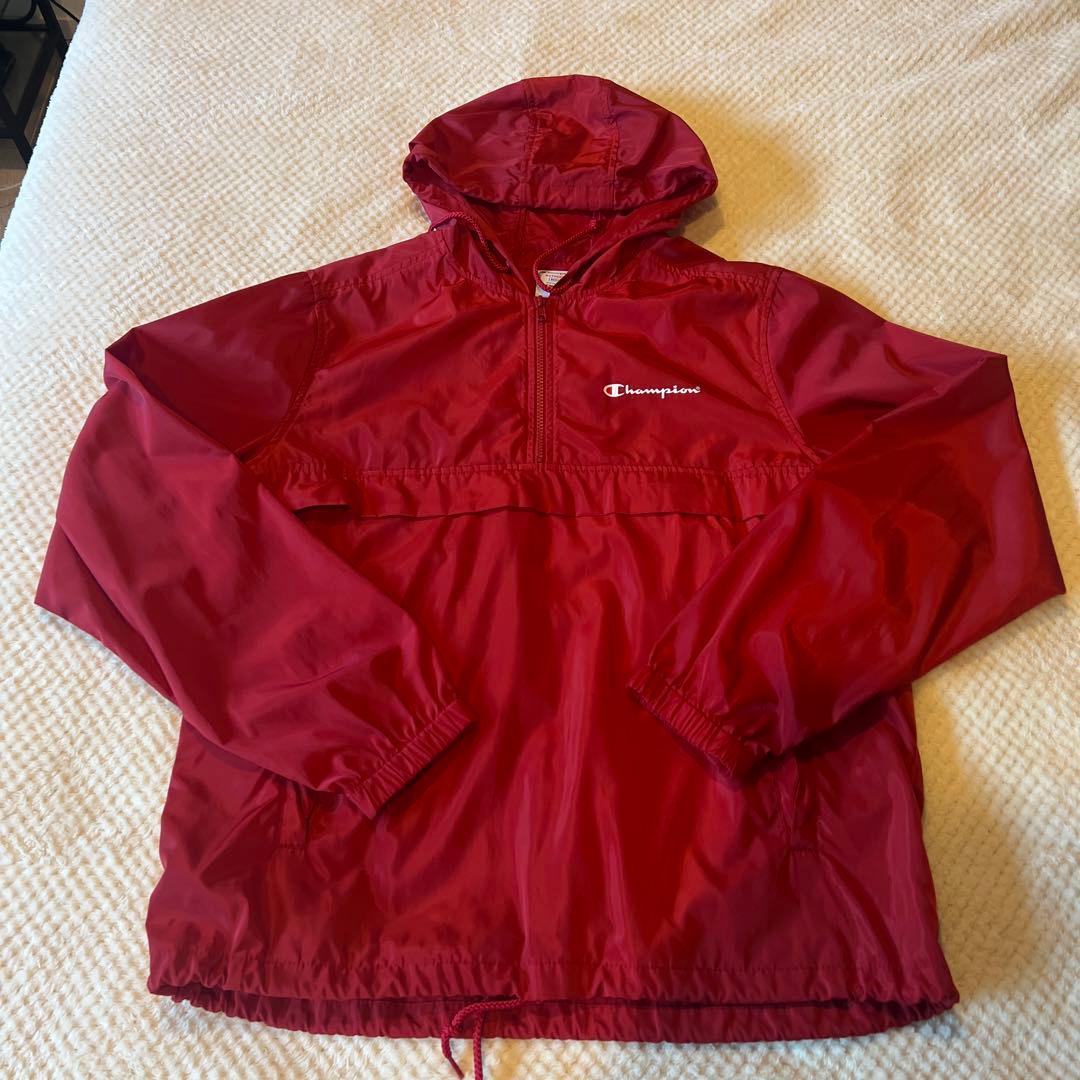 Champion × Supreme ウィンドブレーカー M 赤