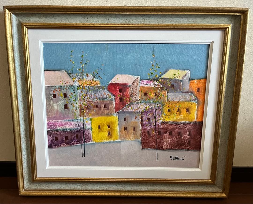 イタリア現代アートFirenze 風景画 油絵 (リド ベッタリーニ)