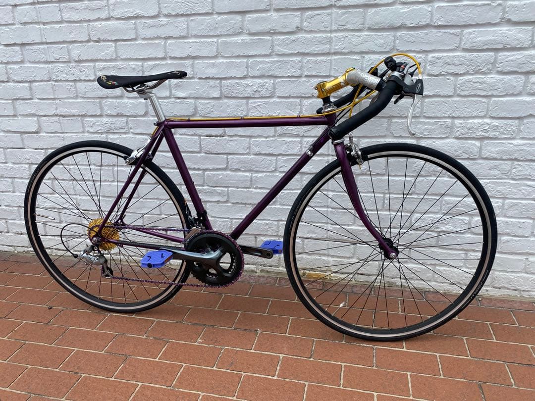 オールドロードバイククロモリ１インチフレーム希少　クロスバイクカスタム
