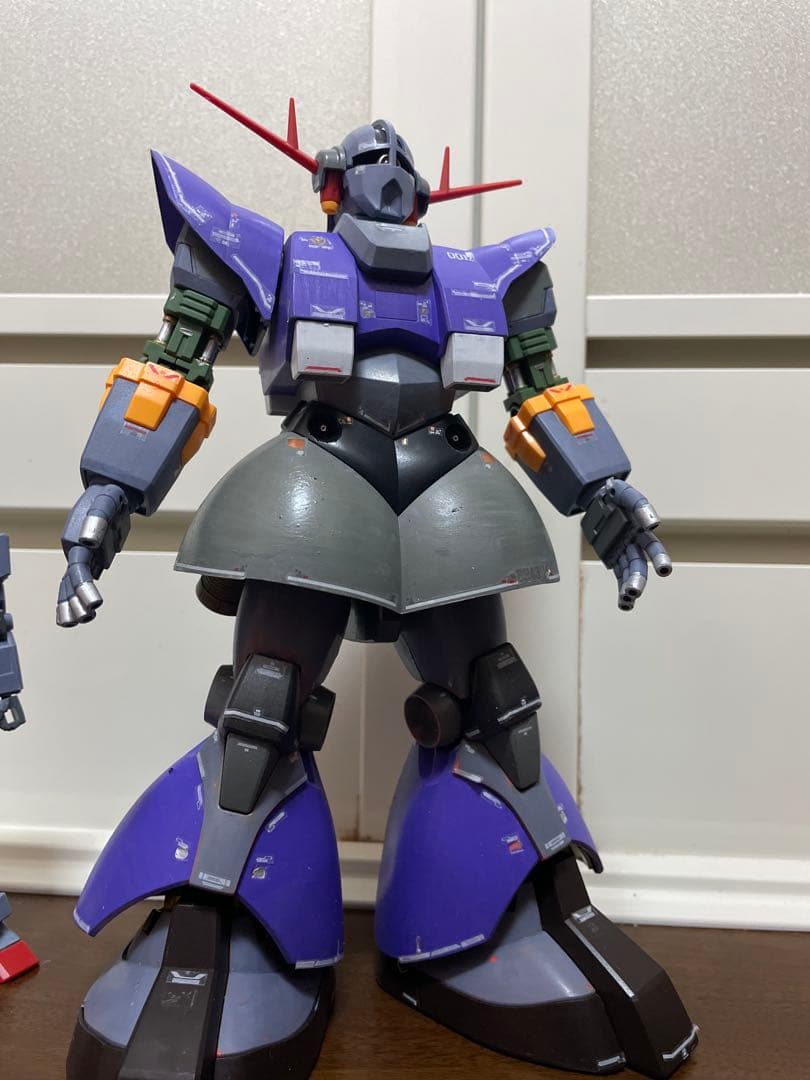 1/144HGジオング改造塗装完成品(パーフェクトジオング風)オマケ付き