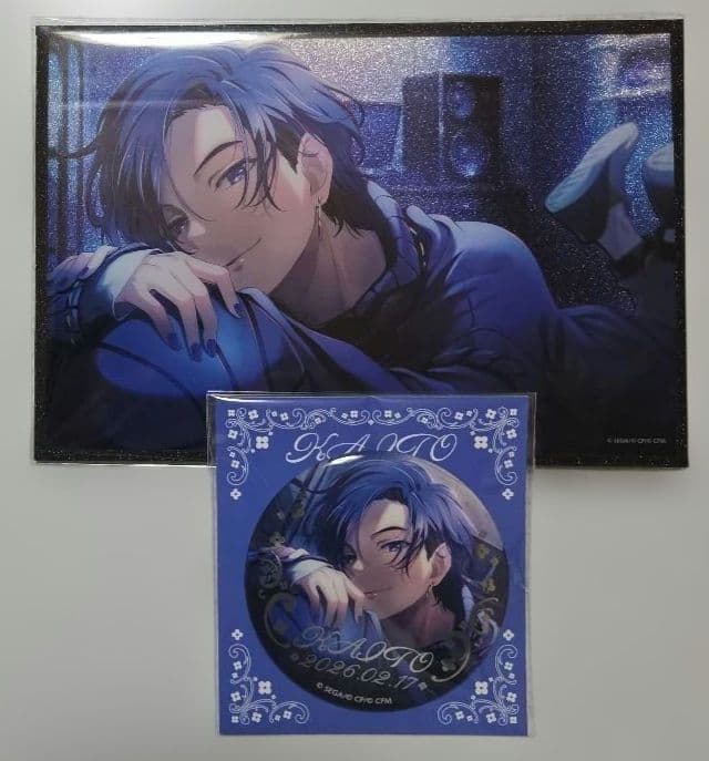 ① KAITO はぴこれ 色紙 缶バッジ