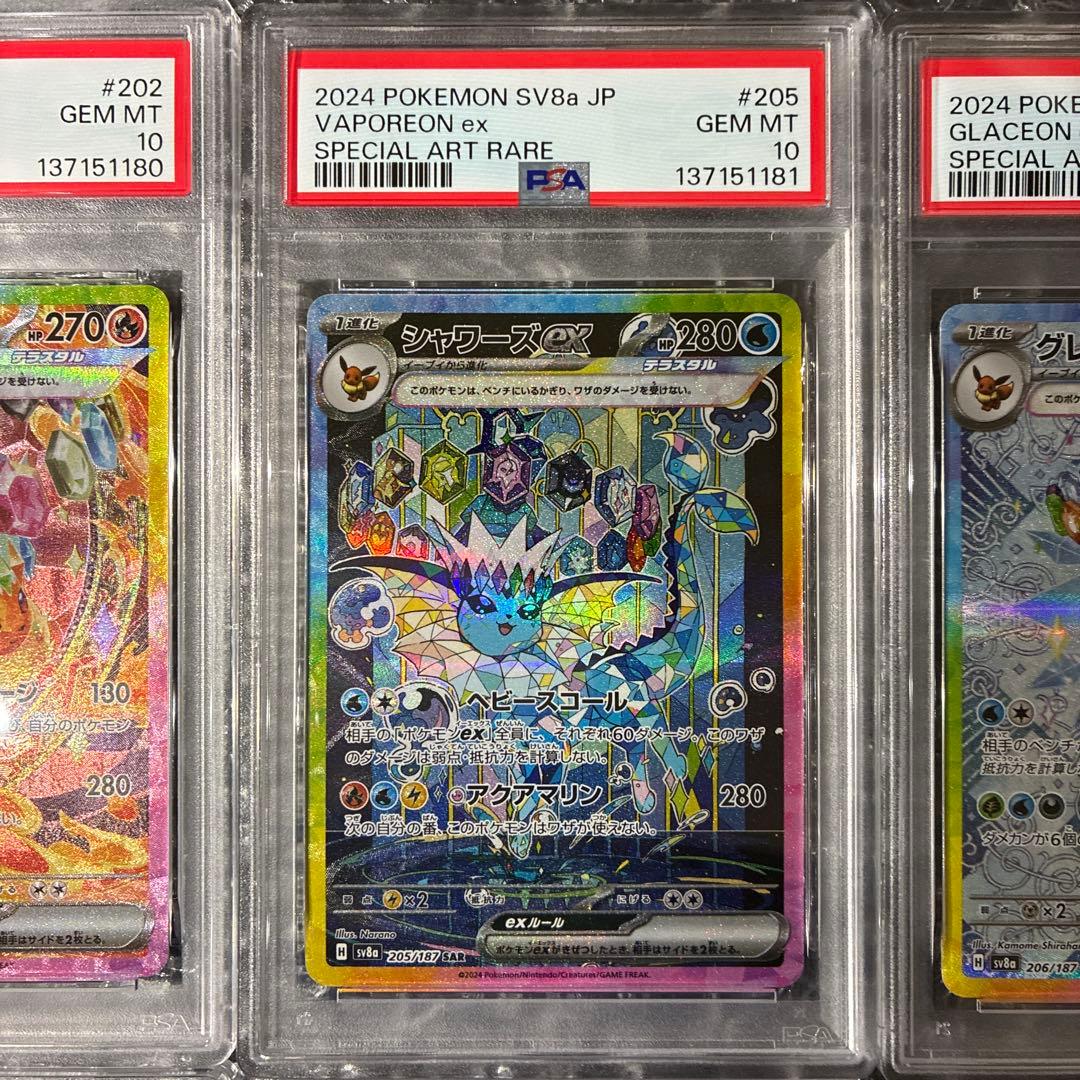 テラスタルフェスex ブイズ SARコンプリート PSA10 10連番