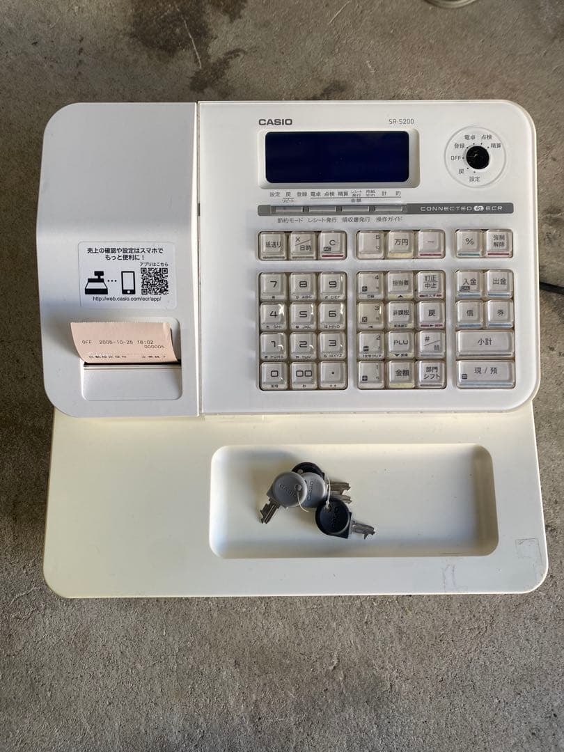 権*六様 CASIO 電子レジスター SR-S200 ※取説無し
