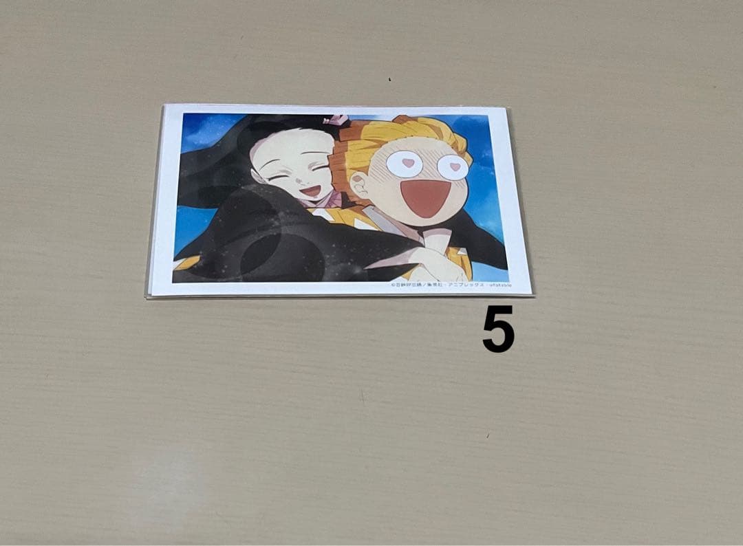〇鬼滅の刃 場面写ブロマイド 竈門禰豆子 5枚セット