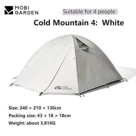 MOBI GARDEN テント COLD MOUNTAIN 4 ホワイト