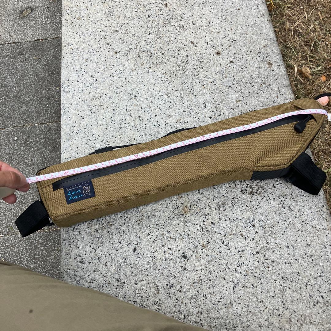 ハンドメイドフレームバッグ　コーデュラ1000 コヨーテ　43.5cm