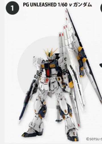 PG UNLEASHED 1/60 νガンダム　本体のみ　LEDユニット無し