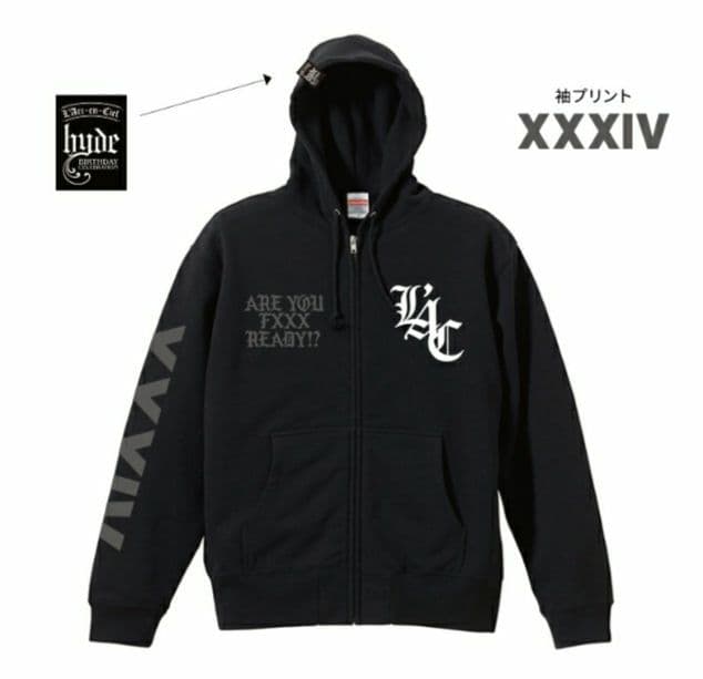 【新品】LAC ロゴパーカ　L'Arc～en～Ciel