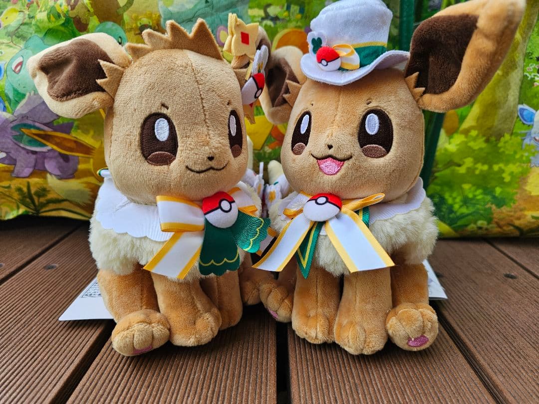 ポケパークカントー カーニバル衣装 イーブイ ぬいぐるみ 2個セット 限定