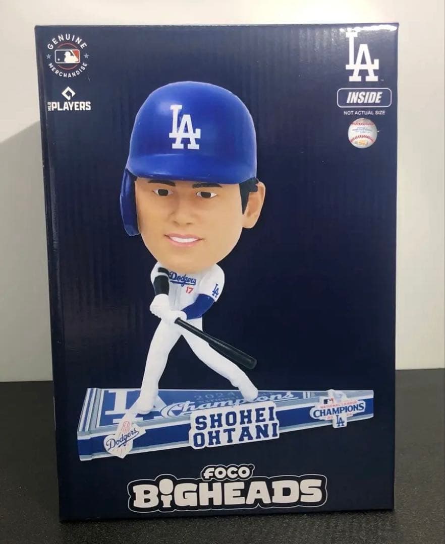 【大谷翔平】ナショナルリーグチャンピオンペナントベースボブルヘッド 324個限定