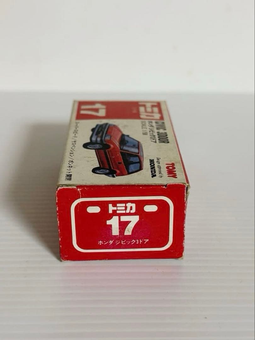 トミカ赤箱　No17 ホンダ シビック 3ドア (名古屋丸栄特注)ブルー