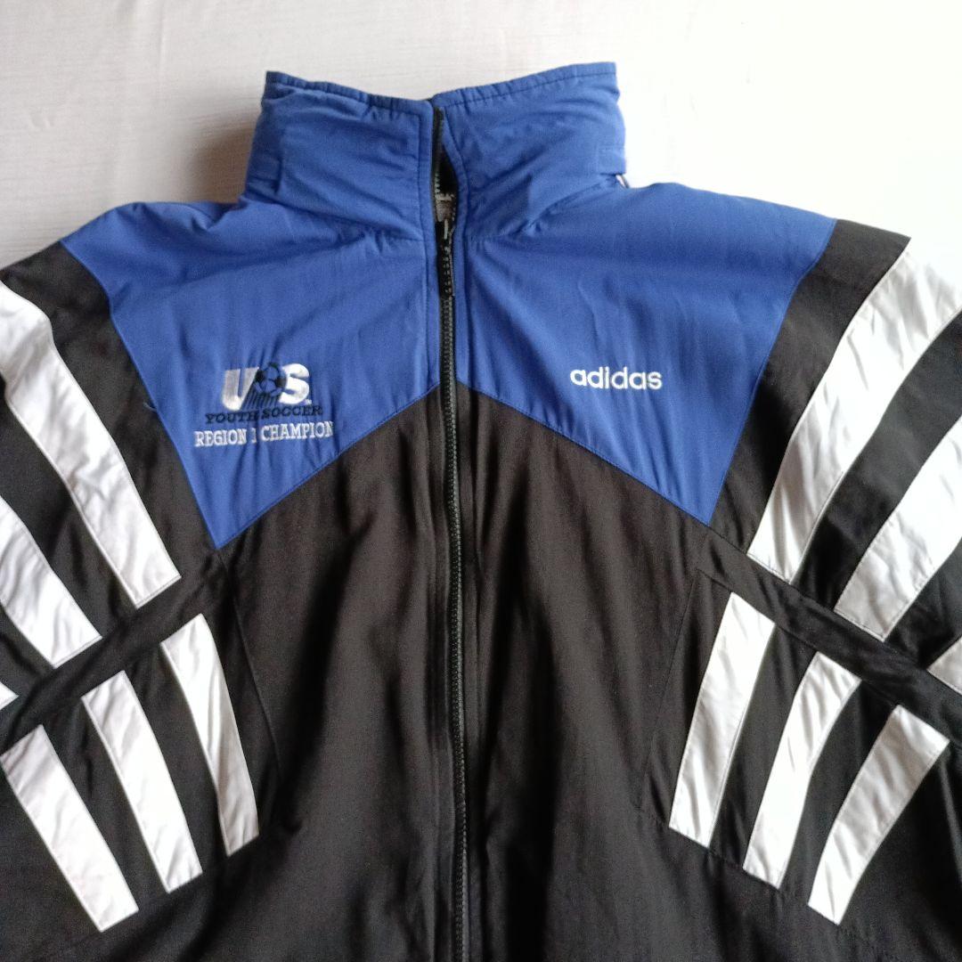 90s adidas 万国旗タグ アメリカ代表ユース サッカー ベンチコート L
