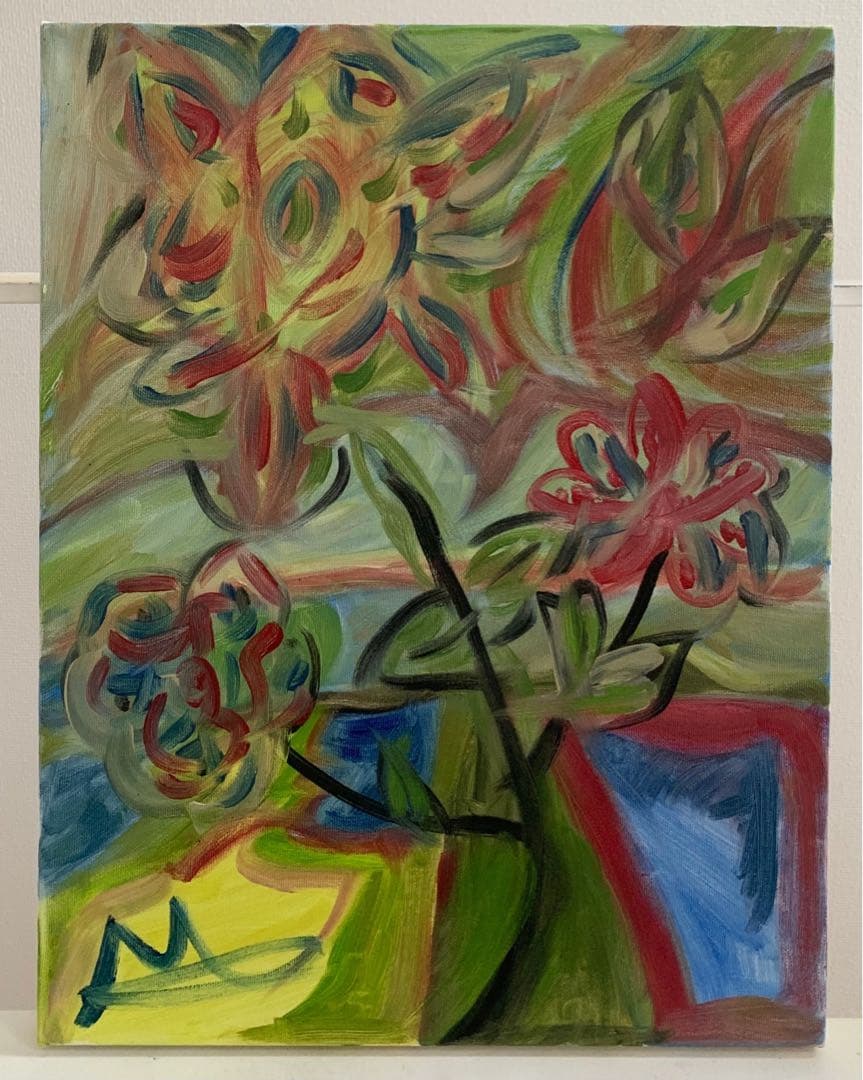 FLOWER 花　油絵アート