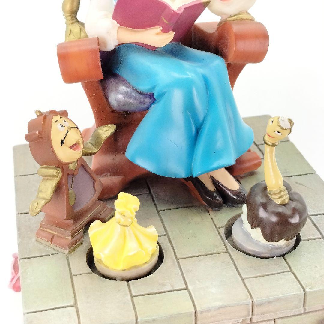 ディズニーストア限定 美女と野獣 オルゴール ベル フィギュア 現状品