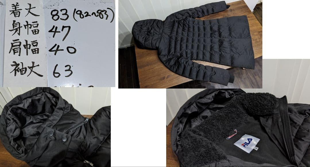 フィラ　ダウン　コート　ジャケット　レディース　2way　ボア　ゴルフ　ウェア