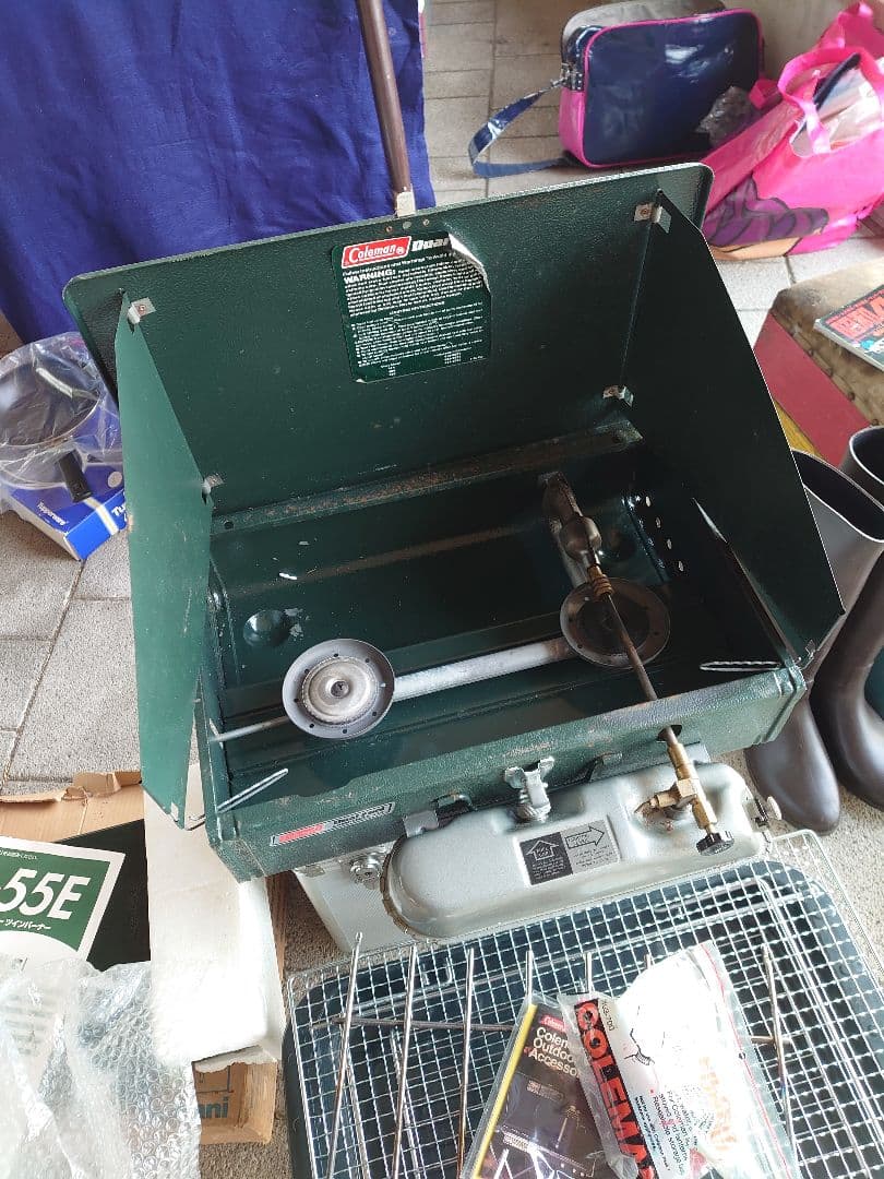 更に値下げ コールマン デュアルフューエル キャンプストーブ 424 USED
