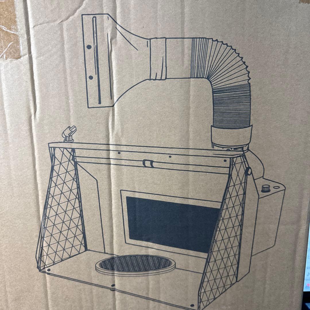 Anesty Duo-Pro 塗装スプレーブース　2基ファン　LED照明　新品