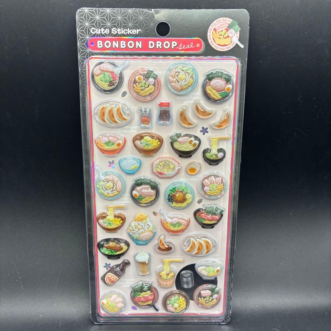 【即日発送・正規品】新作　ボンボンドロップシール　　ラーメン　和柄