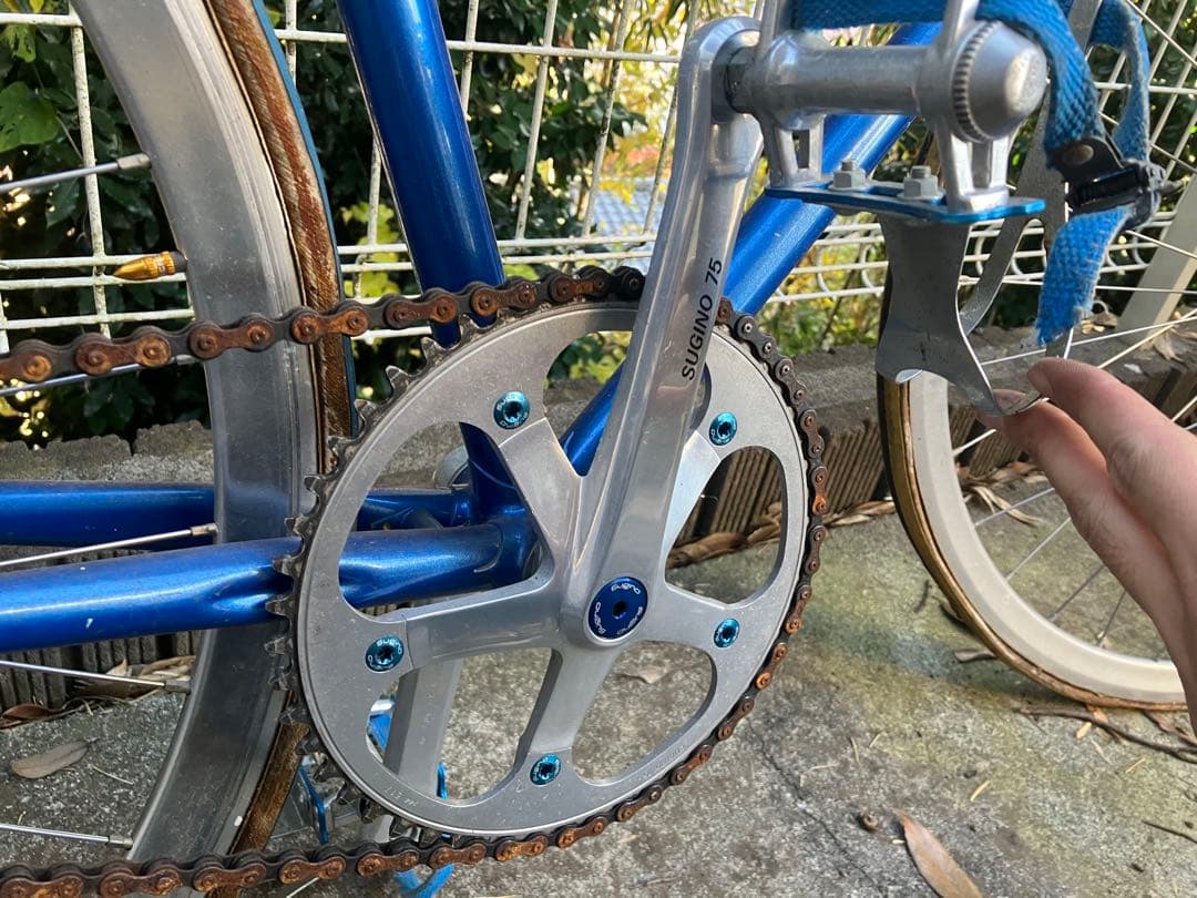 【値下げ可】vivalo NJS ピスト バイク クロモリ 青 NITTO 競輪