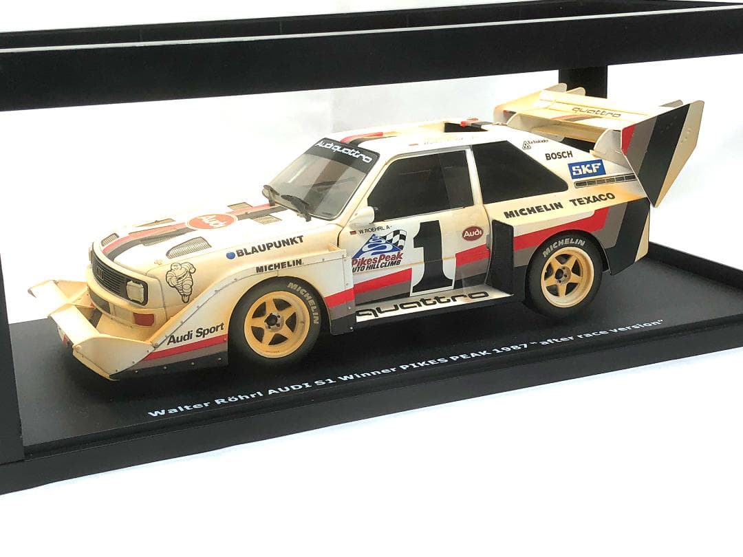 1/18 アウディ スポーツクワトロ S1 #1 1987 パイクスピーク 優勝