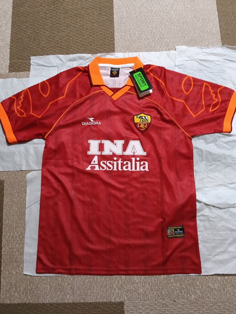 ASローマ DIADORA 中田英寿#8 ユニフォーム新品 Lサイズ