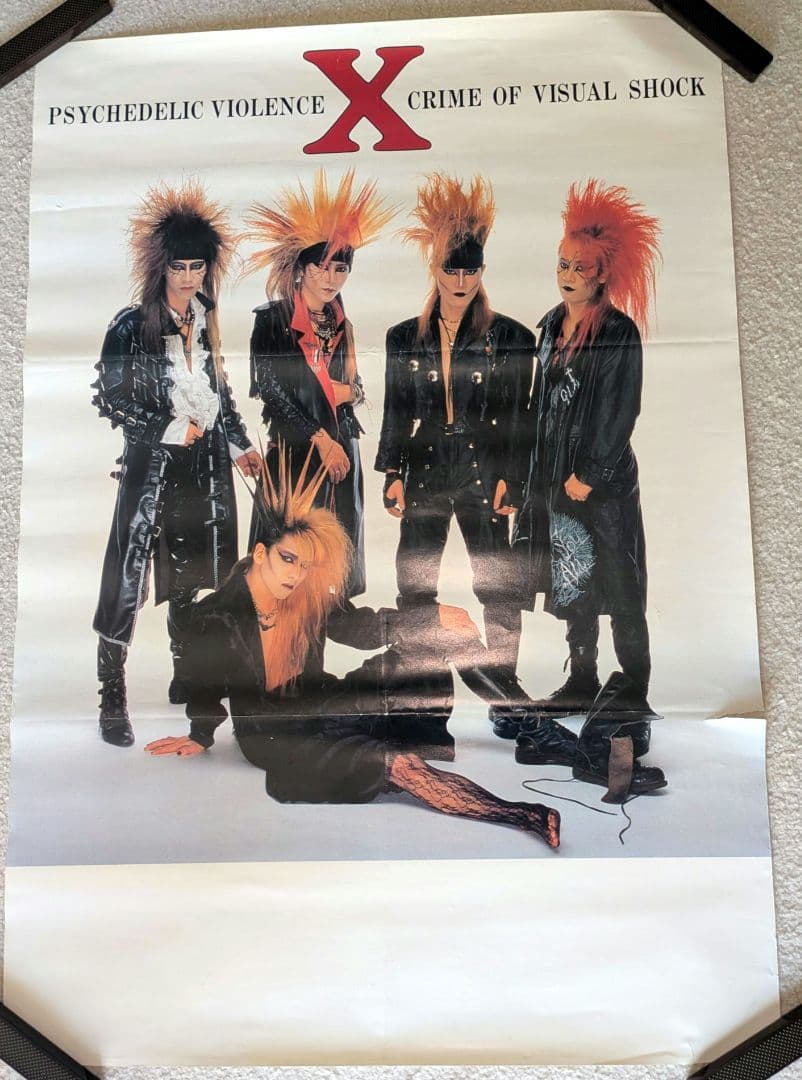 Xバンド ポスター 4＋6点セット XJAPAN 当時物 hide TAIJI