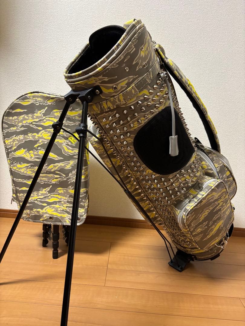 RUSSELUNO ラッセルノ STUDS キャディバッグ スタッズ　迷彩柄美品