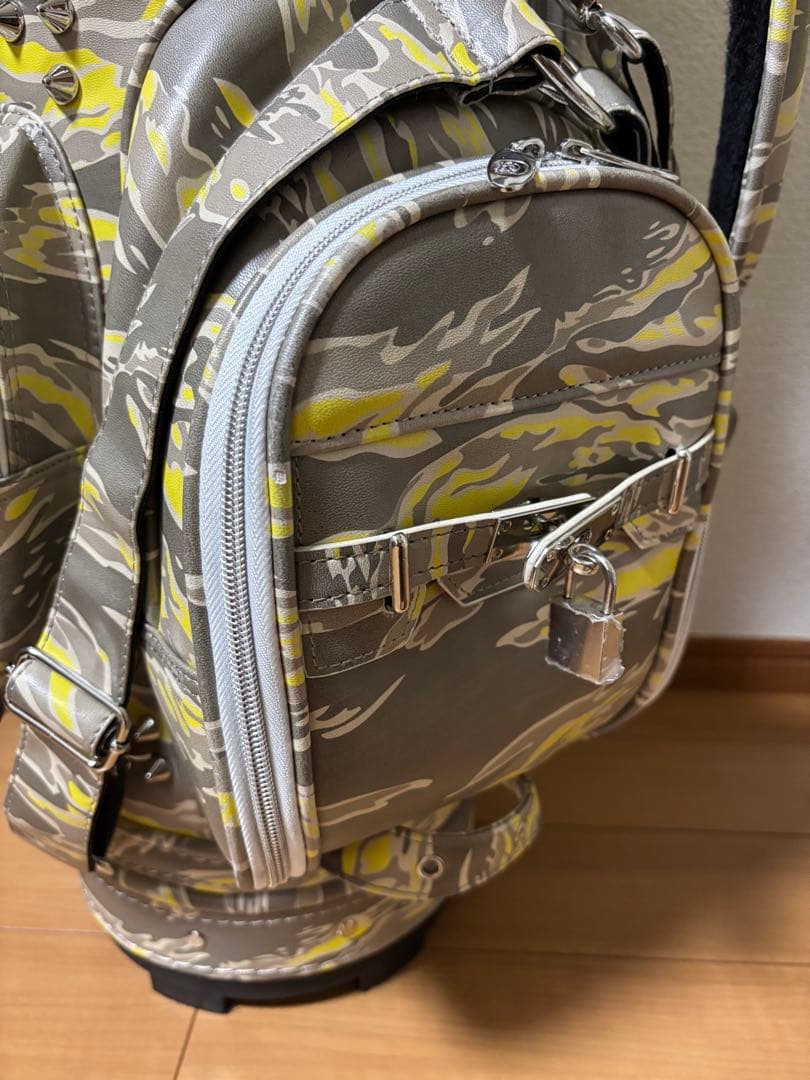 RUSSELUNO ラッセルノ STUDS キャディバッグ スタッズ　迷彩柄美品