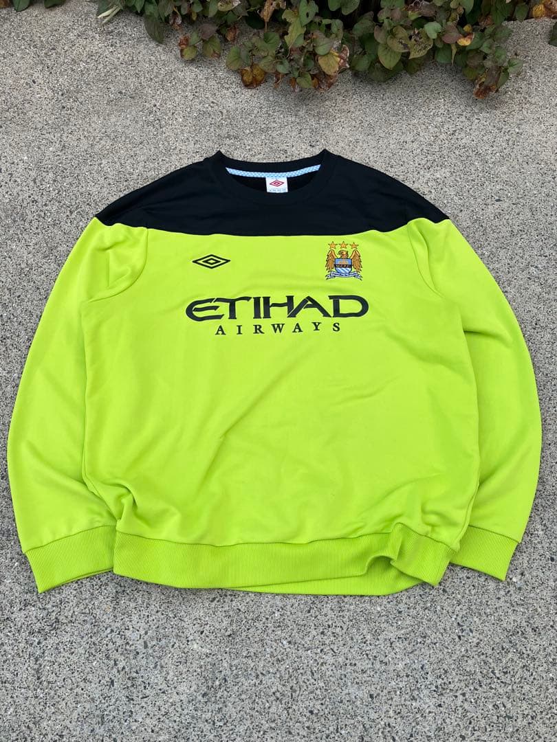 【希少】UMBRO×マンチェスターシティ/スウェット/ドリルトップ 3XL