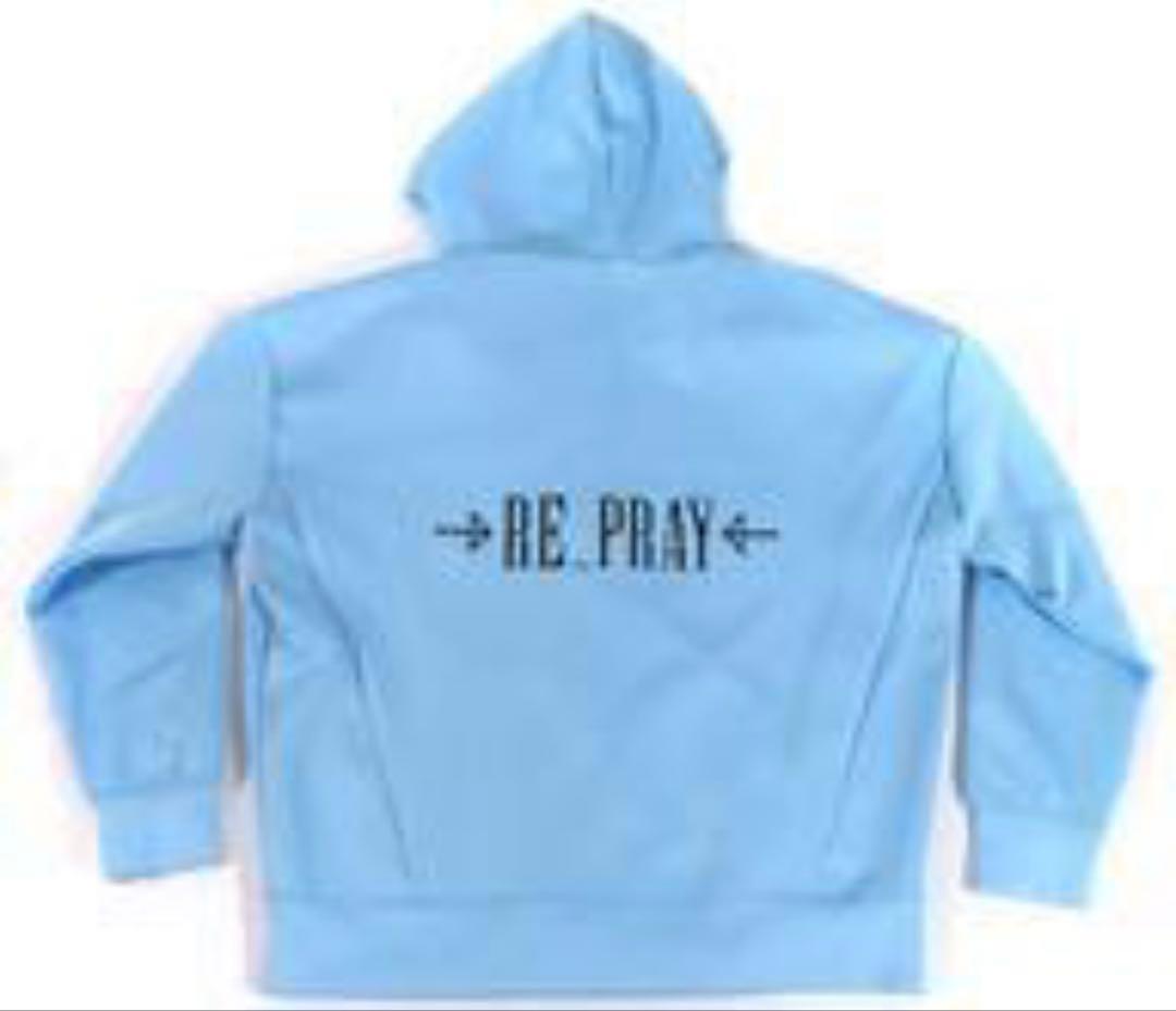 L*t様 未開封新品　羽生結弦 「→RE_PRAY←」 ジップパーカー（ブルー）