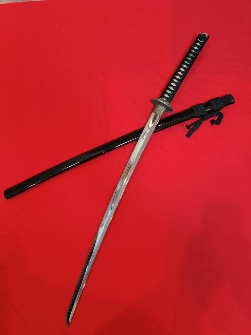 模造刀 拵 日本刀 刀装具 模擬刀 73.5cm 乱れ刃 龍虎 関 美濃