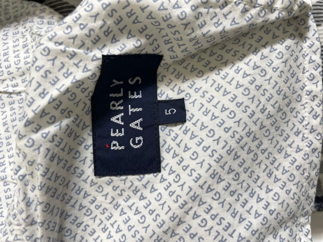 (美品）PEARLYGATESパーリーゲイツコットンポリエステルパンツ サイズ5