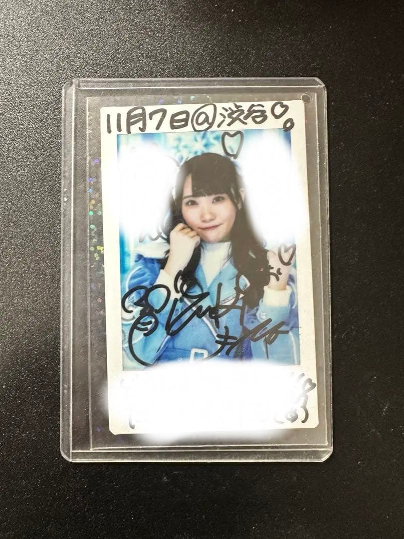 本田珠由記　はにかみショート　チェキ