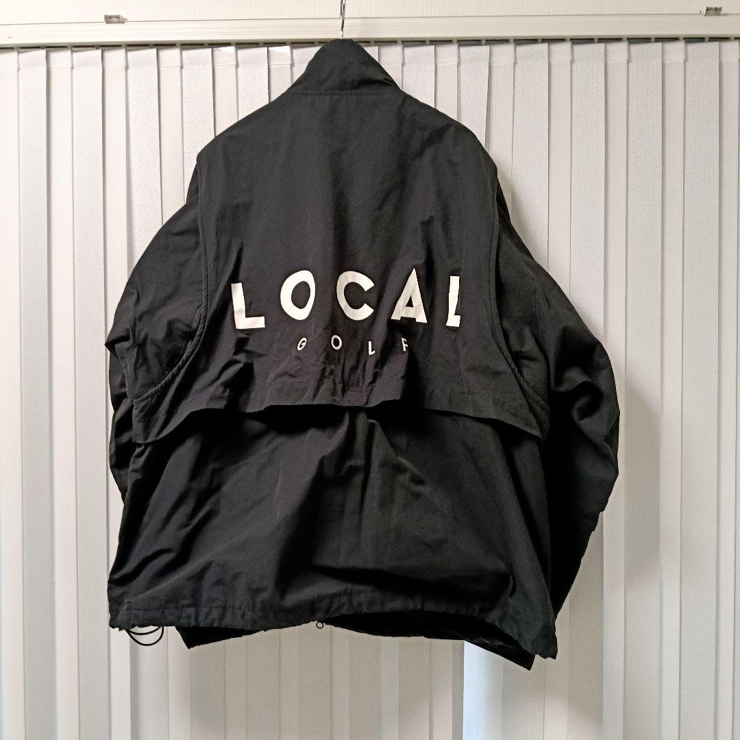 10 LOCAL GOLF 2way ブラックジャケット M/L