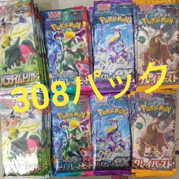 k*i様 ポケモンカード サーチ済 308パック パラダイム クレバ トリプ バ