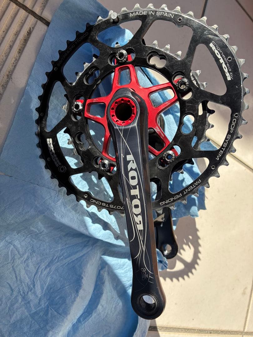 希少　rotor ローター　クランクセット